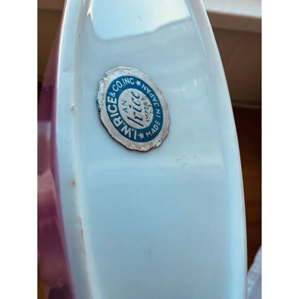Vintage I.W. Rice and Co. Irving W. Rice Lavender Pink MCM Bud‎ Vase Porcelain
